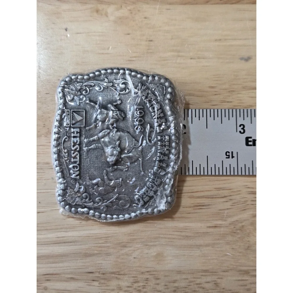 1996 Hesston NFR National Finals Rodeo Limited Miniature Collector Belt Buckle